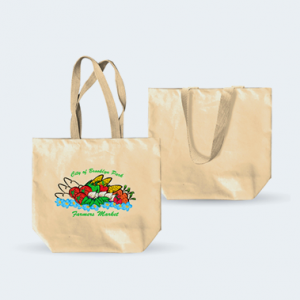 8oz Bleached Laminated Cotton Bag